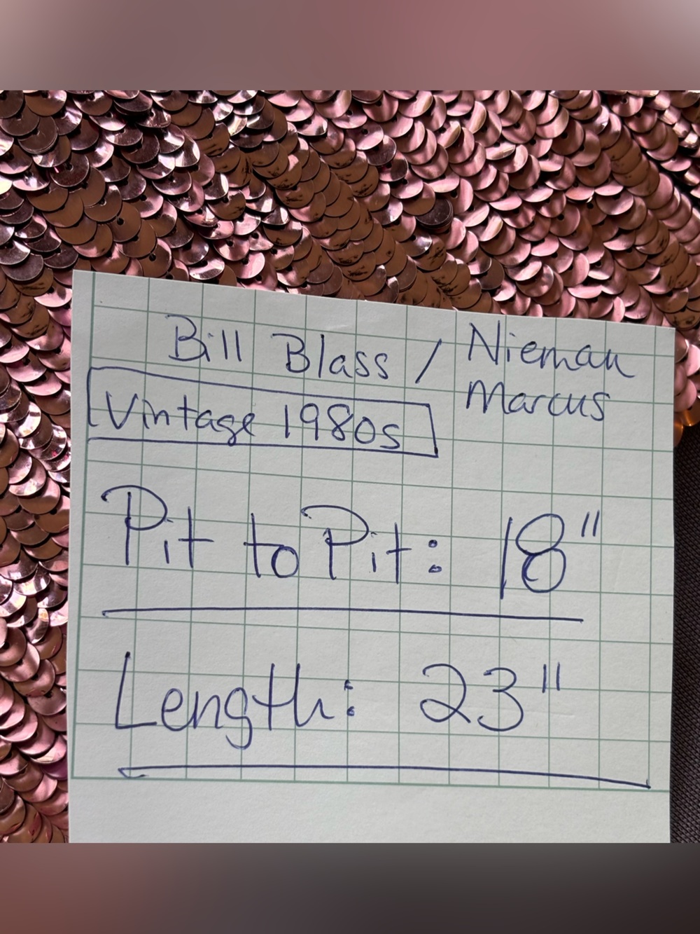 80s BILL BLASS $350 • 18” PTP • NEIMAN MARCUS 1980 Sequin Short-Sleeve Top Plum - Picture 9 of 10